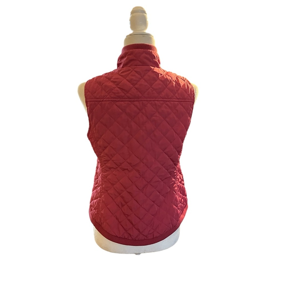 Talbots Hot Pink Quilted Vest Size S/M - Picture 3 of 7